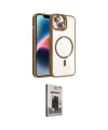 ieg™ iPhone 14 Kılıf Yadigar Asil Koleksiyonu - Siyah Bilvis Hayalet Cam Ekran Koruyucu
