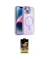ieg™ iPhone 14 Kılıf Yadigar Asil Koleksiyonu - Siyah Buffer Cam Ekran Koruyucu