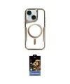 ieg™ iPhone 14 Kılıf Yadigar Klasik Özel Seri - Siyah Buffer Hayalet Cam Ekran Koruyucu