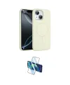 ieg™ iPhone 14 Kılıf Yankı Form Serisi - Siyah 3D Antistatik Cam Ekran Koruyucu