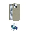 ieg™ iPhone 14 Kılıf Yankı Form Serisi - Siyah 3D Antistatik Cam Ekran Koruyucu
