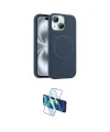 ieg™ iPhone 14 Kılıf Yankı Form Serisi - Siyah 3D Antistatik Cam Ekran Koruyucu