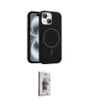 ieg™ iPhone 14 Kılıf Yankı Form Serisi - Siyah Bilvis 3D Cam Ekran Koruyucu