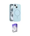 ieg™ iPhone 14 Kılıf Yankı Form Serisi - Siyah Bilvis 5in1 3D Magic Cam Ekran Koruyucu