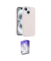 ieg™ iPhone 14 Kılıf Yankı Form Serisi - Siyah Bilvis 5in1 3D Magic Cam Ekran Koruyucu