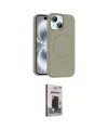 ieg™ iPhone 14 Kılıf Yankı Form Serisi - Siyah Bilvis Hayalet Cam Ekran Koruyucu