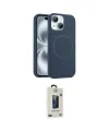 ieg™ iPhone 14 Kılıf Yankı Form Serisi - Siyah Bilvis Hayalet Cam Ekran Koruyucu