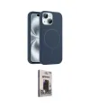 ieg™ iPhone 14 Kılıf Yankı Form Serisi - Siyah Bilvis Hayalet Cam Ekran Koruyucu
