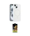 ieg™ iPhone 14 Kılıf Yankı Form Serisi - Siyah Buffer Cam Ekran Koruyucu