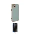 ieg™ iPhone 14 Kılıf Yankı Serisi - Siyah 3D Antistatik Hayalet Cam Ekran Koruyucu