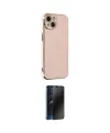 ieg™ iPhone 14 Kılıf Yankı Serisi - Siyah 3D Antistatik Hayalet Cam Ekran Koruyucu