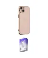 ieg™ iPhone 14 Kılıf Yankı Serisi - Siyah Bilvis 5in1 3D Magic Cam Ekran Koruyucu