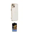 ieg™ iPhone 14 Kılıf Yankı Serisi - Siyah Buffer Hayalet Cam Ekran Koruyucu