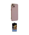 ieg™ iPhone 14 Kılıf Yankı Serisi - Siyah Buffer Hayalet Cam Ekran Koruyucu