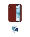ieg™ iPhone 14 Kılıf Yankı Yansıma Özel Seri - Siyah 3D Antistatik Cam Ekran Koruyucu