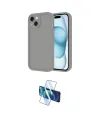 ieg™ iPhone 14 Kılıf Yankı Yansıma Özel Seri - Siyah 3D Antistatik Cam Ekran Koruyucu