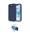 ieg™ iPhone 14 Kılıf Yankı Yansıma Özel Seri - Siyah 3D Antistatik Cam Ekran Koruyucu