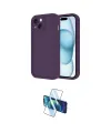 ieg™ iPhone 14 Kılıf Yankı Yansıma Özel Seri - Siyah 3D Antistatik Cam Ekran Koruyucu