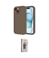 ieg™ iPhone 14 Kılıf Yankı Yansıma Özel Seri - Siyah Bilvis 3D Cam Ekran Koruyucu