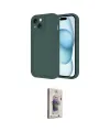 ieg™ iPhone 14 Kılıf Yankı Yansıma Özel Seri - Siyah Bilvis 3D Cam Ekran Koruyucu