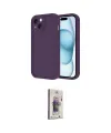 ieg™ iPhone 14 Kılıf Yankı Yansıma Özel Seri - Siyah Bilvis 3D Cam Ekran Koruyucu