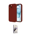 ieg™ iPhone 14 Kılıf Yankı Yansıma Özel Seri - Siyah Bilvis 3D Mat Cam Ekran Koruyucu