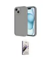 ieg™ iPhone 14 Kılıf Yankı Yansıma Özel Seri - Siyah Bilvis 3D Mat Cam Ekran Koruyucu