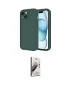 ieg™ iPhone 14 Kılıf Yankı Yansıma Özel Seri - Siyah Bilvis 3D Mat Cam Ekran Koruyucu