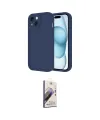 ieg™ iPhone 14 Kılıf Yankı Yansıma Özel Seri - Siyah Bilvis 3D Mat Cam Ekran Koruyucu