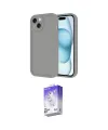 ieg™ iPhone 14 Kılıf Yankı Yansıma Özel Seri - Siyah Bilvis 5in1 3D Magic Cam Ekran Koruyucu