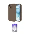 ieg™ iPhone 14 Kılıf Yankı Yansıma Özel Seri - Siyah Bilvis 5in1 3D Magic Cam Ekran Koruyucu