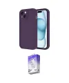 ieg™ iPhone 14 Kılıf Yankı Yansıma Özel Seri - Siyah Bilvis 5in1 3D Magic Cam Ekran Koruyucu