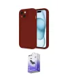ieg™ iPhone 14 Kılıf Yankı Yansıma Özel Seri - Siyah Bilvis 5in1 5D Magic Hayalet Cam Ekran Koruyucu