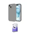 ieg™ iPhone 14 Kılıf Yankı Yansıma Özel Seri - Siyah Bilvis 5in1 5D Magic Hayalet Cam Ekran Koruyucu