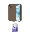 ieg™ iPhone 14 Kılıf Yankı Yansıma Özel Seri - Siyah Bilvis 5in1 5D Magic Hayalet Cam Ekran Koruyucu