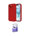 ieg™ iPhone 14 Kılıf Yankı Yansıma Özel Seri - Siyah Bilvis 5in1 5D Magic Hayalet Cam Ekran Koruyucu