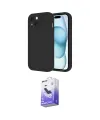 ieg™ iPhone 14 Kılıf Yankı Yansıma Özel Seri - Siyah Bilvis 5in1 5D Magic Hayalet Cam Ekran Koruyucu