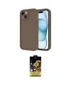 ieg™ iPhone 14 Kılıf Yankı Yansıma Özel Seri - Siyah Buffer Cam Ekran Koruyucu