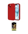 ieg™ iPhone 14 Kılıf Yankı Yansıma Özel Seri - Siyah Buffer Cam Ekran Koruyucu