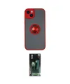 ieg™ iPhone 14 Kılıf Yörünge Çizgi - Şeffaf 360 Full Body Arka Koruyucu