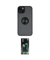 ieg™ iPhone 14 Kılıf Yörünge Çizgi - Şeffaf 360 Full Body Arka Koruyucu