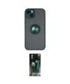 ieg™ iPhone 14 Kılıf Yörünge Çizgi - Şeffaf 360 Full Body Arka Koruyucu