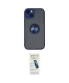 ieg™ iPhone 14 Kılıf Yörünge Çizgi - Şeffaf Pasifik Cam Ekran Koruyucu