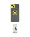 ieg™ iPhone 14 Kılıf Yörünge Çizgi - Şeffaf Pasifik Cam Ekran Koruyucu