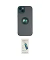 ieg™ iPhone 14 Kılıf Yörünge Çizgi - Şeffaf Pasifik Cam Ekran Koruyucu