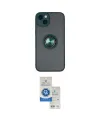ieg™ iPhone 14 Kılıf Yörünge Çizgi - Şeffaf Royal Nano Ekran Koruyucu
