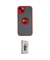 ieg™ iPhone 14 Kılıf Yörünge Çizgi - Siyah Bilvis 3D Cam Ekran Koruyucu