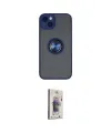 ieg™ iPhone 14 Kılıf Yörünge Çizgi - Siyah Bilvis 3D Cam Ekran Koruyucu