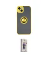 ieg™ iPhone 14 Kılıf Yörünge Çizgi - Siyah Bilvis 3D Cam Ekran Koruyucu