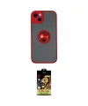 ieg™ iPhone 14 Kılıf Yörünge Çizgi - Siyah Buffer Cam Ekran Koruyucu